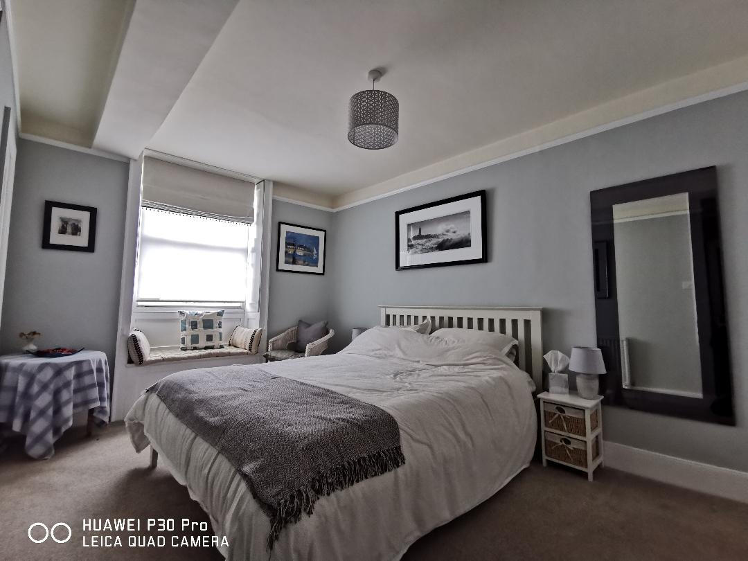 interior bedroom ceiling walls and woodwork painted (Burford)